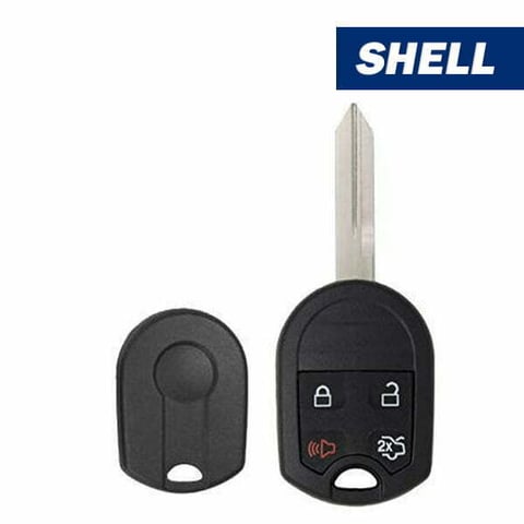 Ford 4-Button New Style / Remote Head Key Shell / Standard Blade (Aftermarket)