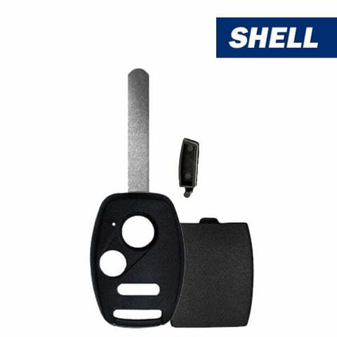 2002-2014 Honda / 3-Button Remote Head Key Shell / W/ Chip Holder (Aftermarket)