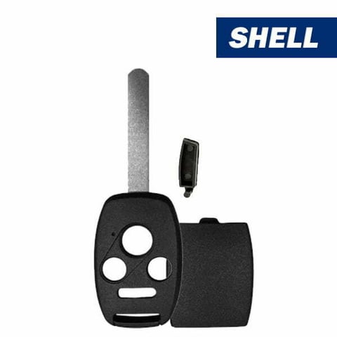 2003-2010 Honda Accord Element / 4-Button Remote Head Key Shell W/ Chip Holder (Aftermarket)