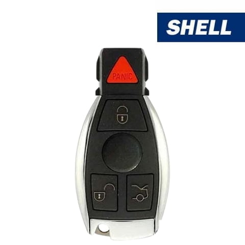 1997-2014 Mercedes Benz 4-Button Smart Key SHELL for IYZ-3312 (Aftermarket)