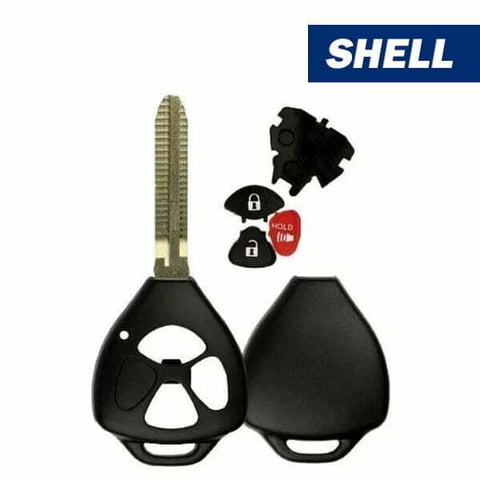 2005-2014 Toyota / Pontiac / Scion / 3-Button Remote Head Key Shell (Aftermarket)