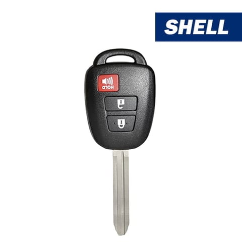 Toyota 3-Button Remote Head Key Shell / TOY43 (Aftermarket)