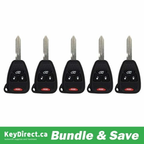2004-2008 Jeep / Chrysler / Dodge / 4-Button Remote Head Key / M3N5WY72XX — Regular - 7G