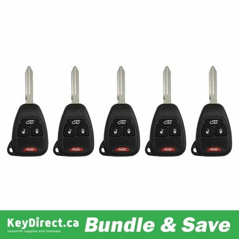 2004-2016 Chrysler Dodge Jeep / 4-Button Remote Head Key / OHT692427AA (Aftermarket) — LIOR