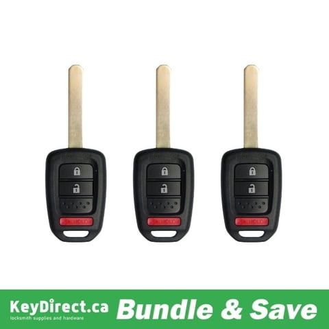 2013-2019 Honda / 3-Button Remote Head Key / MLBHLIK6-1T (2)