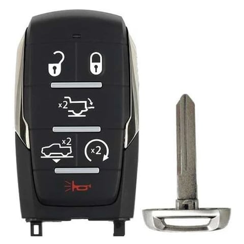 2019-2025 Dodge Ram 1500 Pickup / 6-Button Smart Key / PN: 68291692AD / FCC ID: OHT-4882056 (Aftermarket)