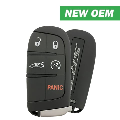 2015-2018 Dodge Charger Challenger / 5-Button Smart Key / FCC ID: M3N-40821302 / PN: 68234957AA / Hellcat / Limited Power (OEM)