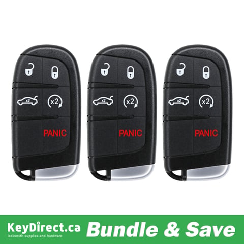 2011-2023 Dodge Chrysler / 5-Button Smart Key / PN: 68394195AA / FCC ID: M3M-40821302 (Aftermarket) — Lior