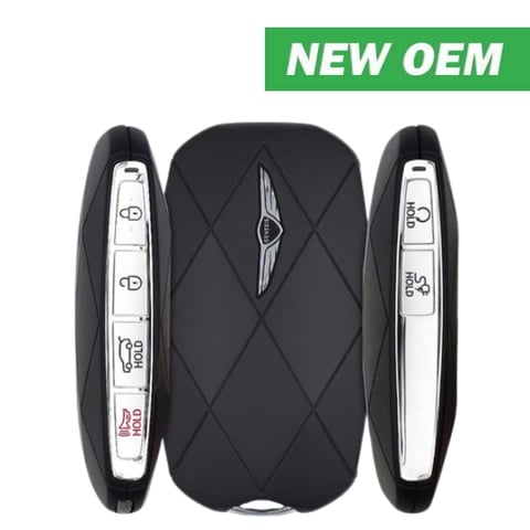 2023 Genesis GV60 / 6-Button Smart Key / FCC ID: TQ8-FOB-4F53U / PN: 95440-CU200 / BLACK (OEM)