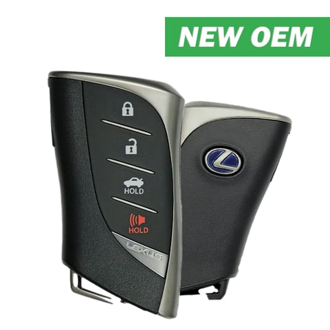 2018-2021 Lexus LC500 / 4-Button Smart Key / HYQ14FBF-0440 / PN : 89904-11190 (Hybrid Blue Logo) (OEM)