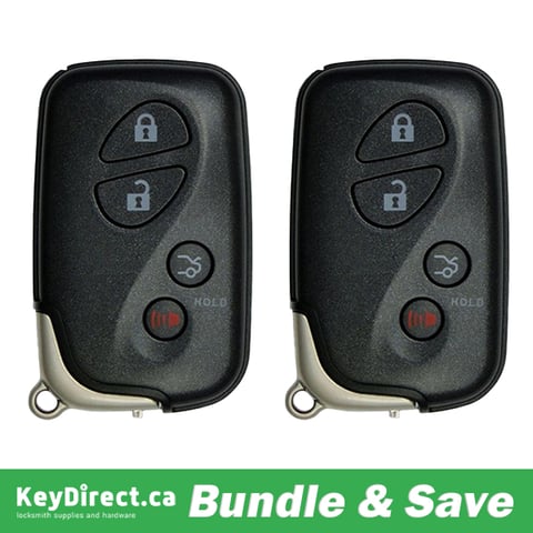 2009-2013 Lexus / 4-Button Smart Key / FCC ID: HYQ14AAB / PN: 89904-50380 (E Board – 3370)
