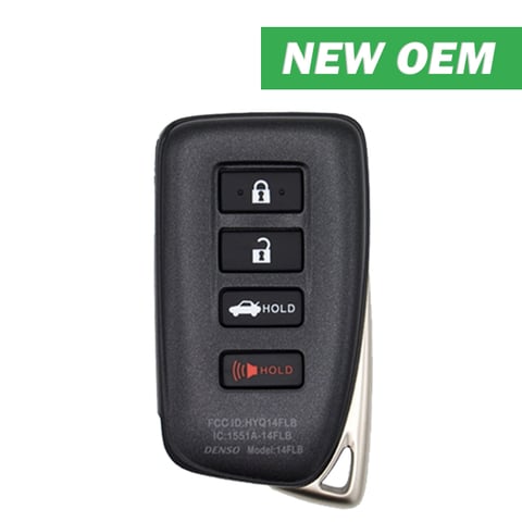 2020-2023 Lexus IS350 IS300 / 4-Button Smart Key / FCC ID: HYQ14FLB / PN: 89904-53E70 (OEM)