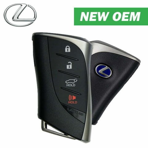2019-2020 Lexus UX200 Hybrid / 4-Button Smart Key / PN: 8990H-76040 / FCC ID: HYQ14FBF / Hybrid Blue Logo (OEM)