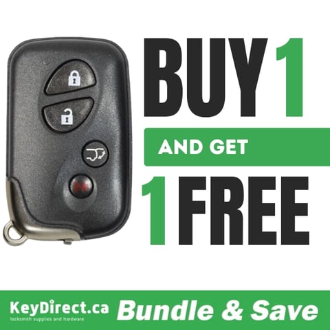 BUY 1 GET 1 FREE / 2010-2019 Lexus / 4-Button Smart Key / HYQ14ACX / GNE Board (Aftermarket)