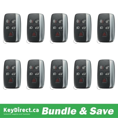 2010-2019 Jaguar Land Rover Range Rover / 5-Button Smart Key / PN: 5E0B40287 / FCC ID: KOBJTF10A (Aftermarket)