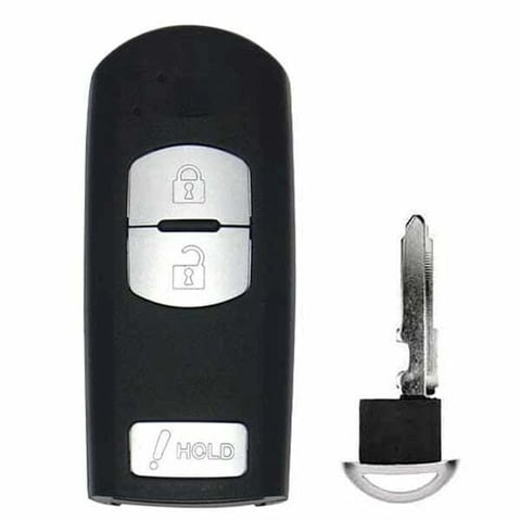 2012-2020 Mazda 3 CX-3 CX-5 / 3-Button Smart Key / PN: KDY3-67-5DY / WAZSKE13D01 (Aftermarket)