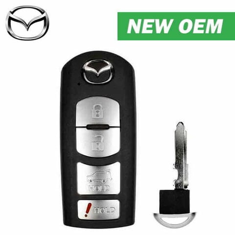 2016-2020 Mazda CX-5 CX-9 /4-Button Smart Key w/ Hatch / PN: TKY2-67-5DY / WAZSKE13D01 WAZSKE13D02 (OEM)