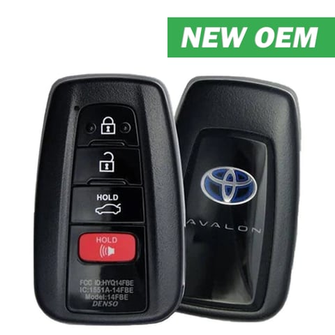 2019-2020 Toyota Avalon Hybrid / 4-Button Smart Key / FCC ID: HYQ14FBE-0410 / PN: 8990H-07020 (OEM)