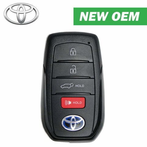 2021-2024 Toyota Venza / 4-Button Smart Key / PN: 8990H-48050 / FCC ID: HYQ14FBX (Blue Hybrid Logo) (OEM)