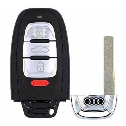 2008-2016 Audi 4-Button Smart Key w/ Comfort Access / PN: 8T0959754G / IYZFBSB802 (Refurbished)