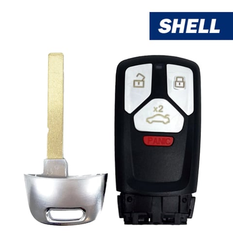 2017-2019 Audi / 4-Button Smart Key SHELL / IYZ-AK01 (Aftermarket)