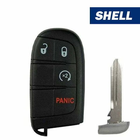 2011-2019 Dodge Chrysler Jeep / 4-Button Smart Key Shell for M3N40821302 (Aftermarket)