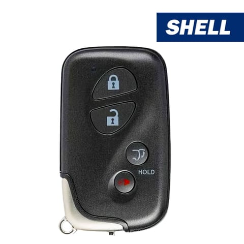2008-2016 Lexus / 4-Button Smart Key SHELL With Hatch For FCC ID: HYQ14AAB, HYQ14ACX (Aftermarket)