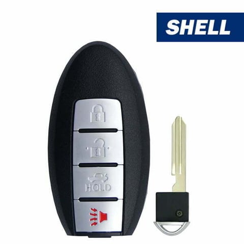 2007-2017 Nissan Infiniti 4-Button Smart Key SHELL for KR55WK49622, KR55WK48903 (Aftermarket)
