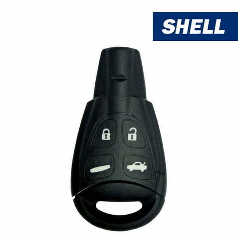 2003-2011 SAAB 9-3 / 4-Button Smart Key SHELL / PN: 12783781 / FCC ID: LTQSAAM433TX (Aftermarket)