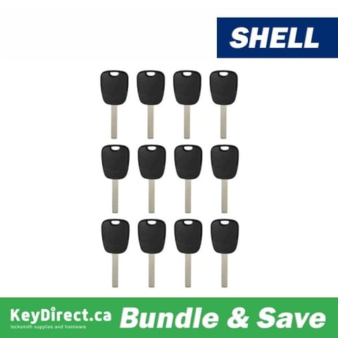 Dozen Pack / 2007-2015 Mercedes Smart Fortwo Transponder Key SHELL / VA2 2-Track High Security (No Chip)