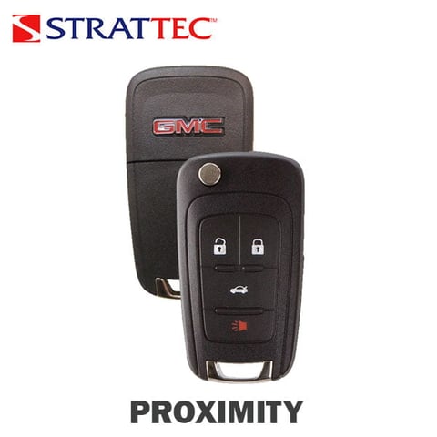 Strattec – 2010-2023 GMC Terrain / 4-Button Flip Key / FCC ID: OHT01060512 / HU100 / PEPS / 5912547