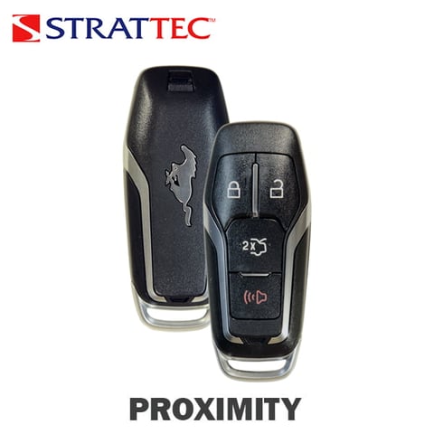 Strattec – 2015-2017 Ford Mustang / 4-Button Smart Key / PEPS / PN: 164-R8120, 5926063 / M3N-A2C31243800 (1 Way)