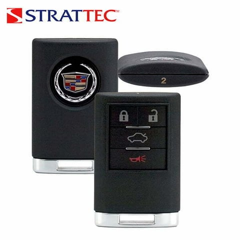 Strattec – 2008-2011 Cadillac CTS / 4-Button Keyless Entry Remote / Driver #2 / FCC ID: OUC6000066 / PN: 22889450 / 5923878