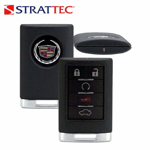 [DISCONTINUED] Strattec – 2008-2013 Cadillac CTS DTS / 5-Button Keyless Entry Remote / Driver #1 / FCC ID: OUC6000066