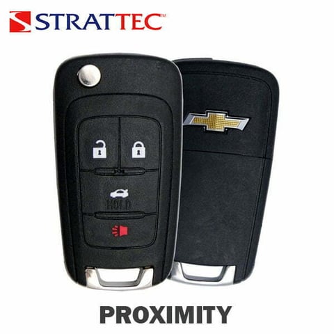 Strattec – 2015-2018 Chevrolet Cruze / 4-Button Flip Key / PN: 5921872 / FCC ID: OHT05918179 / HU100 / PEPS
