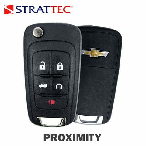 Strattec – 2014-2021 Chevrolet GM / 5-Button Flip Key / PN: 5921873 / FCC ID: OHT05918179 / HU100 / PEPS