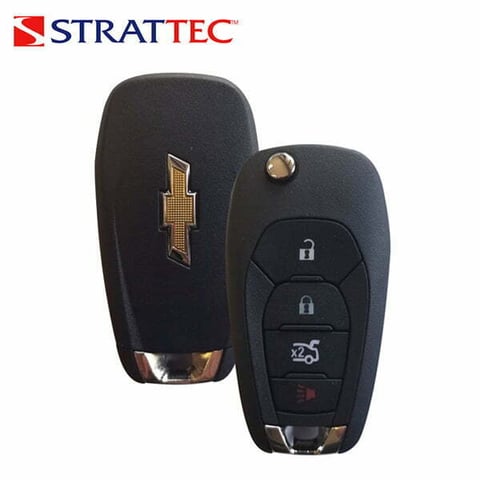 Strattec – 2019-2023 Chevrolet / 4-Button Chevrolet Flip Key / FCC ID: LXP-T003 / PN: 13588756 / 5933405
