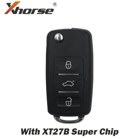 *Discontinued* – New SKU Item is XEB520EN – Xhorse – XEB510EN B5 Style XT27B Super Chip Remote / 3-Button Universal Flip Key