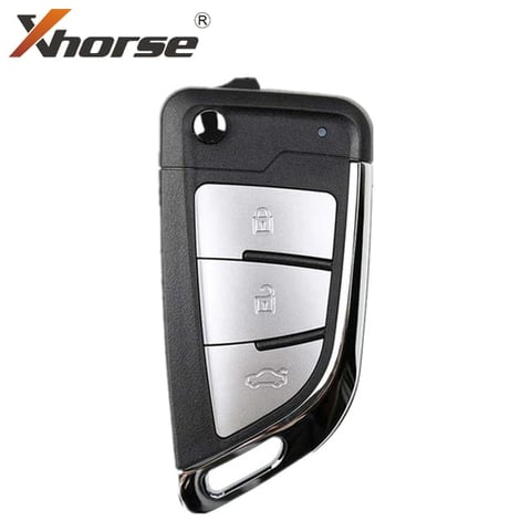 Xhorse – Knife Style / 3-Button Universal Remote Flip Key W/ Super Transponder for VVDI Key Tool VVDI2 (Wireless)