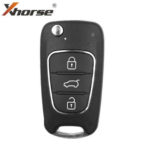 *Discontinued* Replaced by XKHY22EN – Xhorse – Hyundai Kia Style / 3-Button Universal Remote Flip Key for VVDI Key Tool / XKHY02EN (Wired)