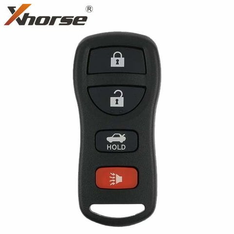Xhorse 2nd Generation – Nissan Style / 4-Button Universal Remote for VVDI Key Tool / XKNI20EN (Wired)