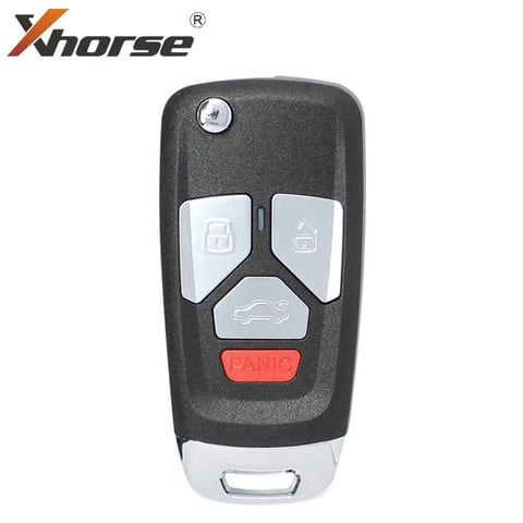 *Discontinued* New Xhorse item Xhorse XHS-XNAU22EN – Audi Style / 4-Button Universal Remote Flip Key for VVDI Key Tool / XNAU02EN (Wireless)