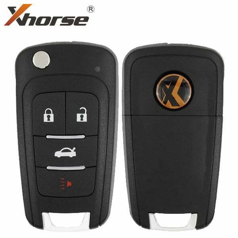 Xhorse 2nd Generation – GM Style / 4-Button Flip Remote Key for VVDI Key Tool / XNBU21EN (Wireless)