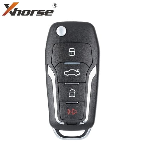 Xhorse – Ford Style / 4-Button Flip Remote Key for VVDI Key Tool / XNFO01EN (Wireless)