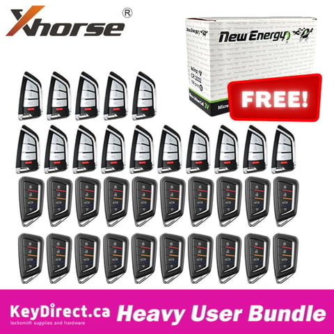 Xhorse Ultimate Universal Remote Kit: 35 Keys w/ Proximity Function (Knife Style XSKF20EN & XSKF30EN) + FREE 100 CR2032 Batteries