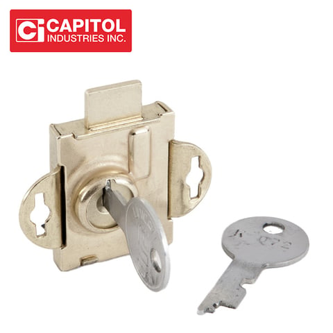 Capitol – Letter Box Lock With 1/2″ Bolt – Std Brass Finish / 1625-04-11