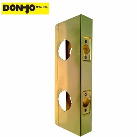 Don-Jo – Dbl. Wrap Plate – #942 – 2-3/8″ – 1-3/4″ Doors – Gold (942-PB-CW)