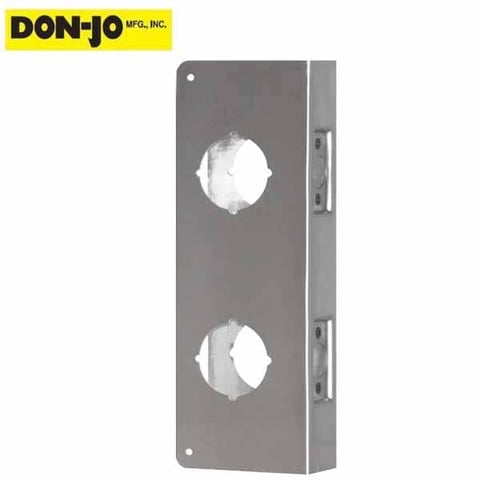 Don-Jo – Dbl. Wrap Plate – #942 – 2-3/8″ – 1-3/4″ Doors – Silver (942-S-CW)