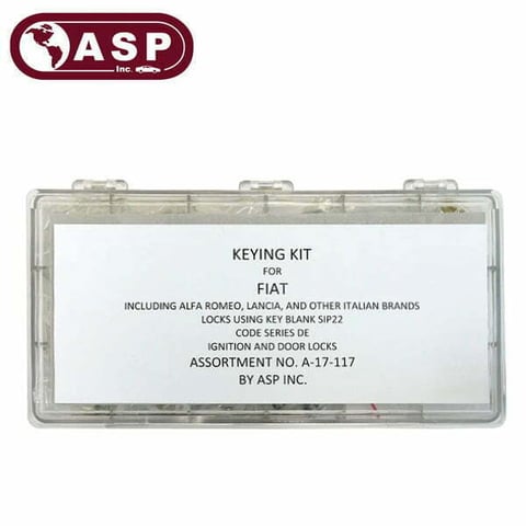 ASP – Fiat / Ram / Alfa Romeo / Lancia High Security Keying Kit For Newer Models / SIP22 / A-17-117