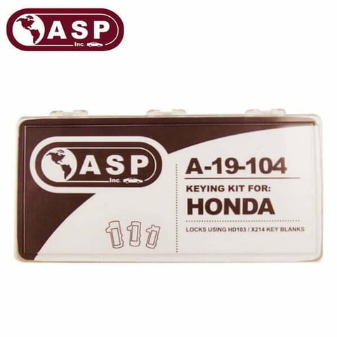 ASP – Honda HD103 X214 Keying Kit / A-19-104